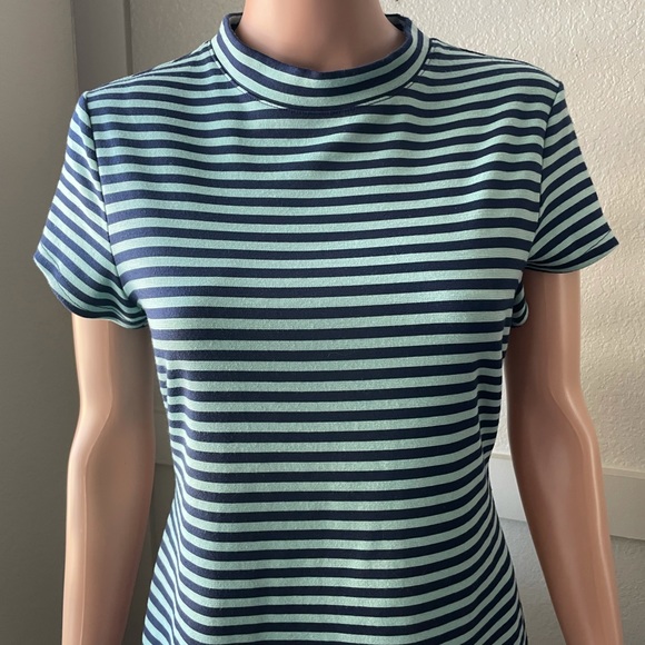 Free People Beach striped mock neck dress. - Picture 4 of 7